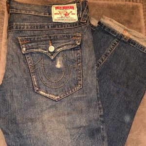 Men’s True Religion wide leg jeans